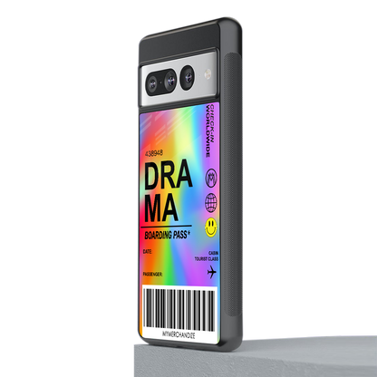 drama back phone cover | glass case for google pixel 7 pro