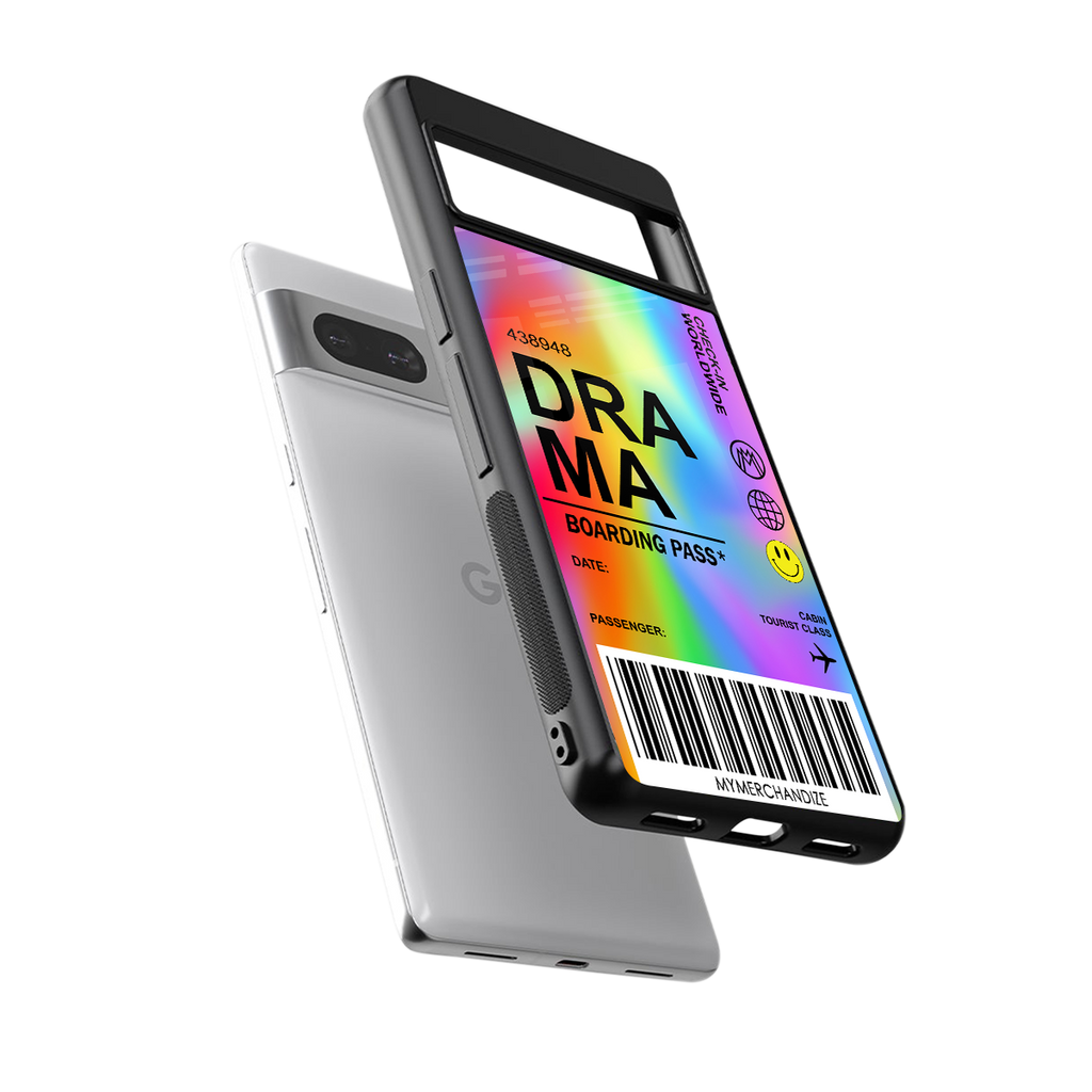 drama back phone cover | glass case for Google Pixel 7
