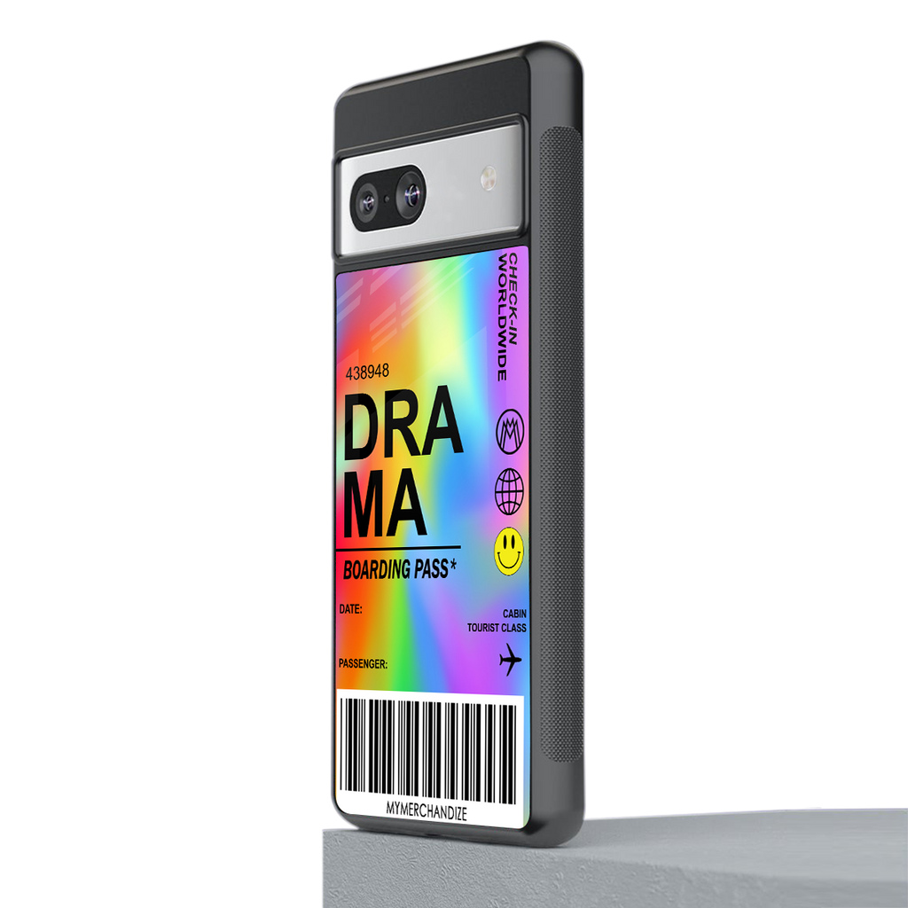 drama back phone cover | glass case for Google Pixel 7