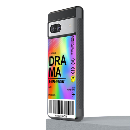 drama back phone cover | glass case for Google Pixel 7A