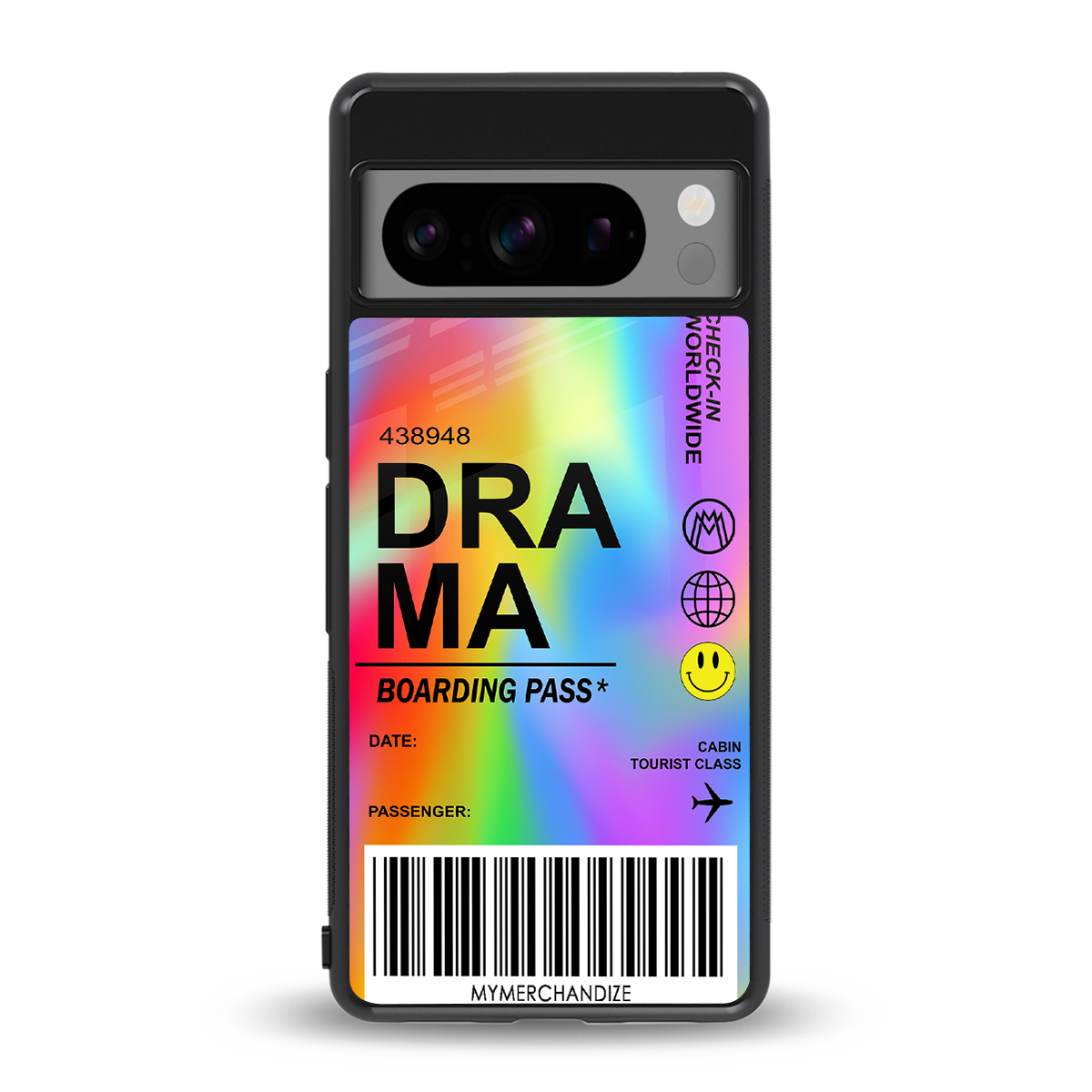 drama back phone cover | glass case for google pixel 8 pro