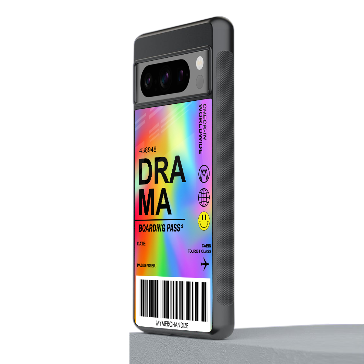 drama back phone cover | glass case for google pixel 8 pro