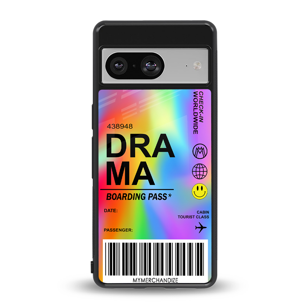 drama back phone cover | glass case for Google Pixel 8