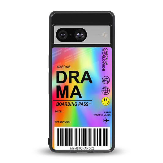 drama back phone cover | glass case for Google Pixel 8