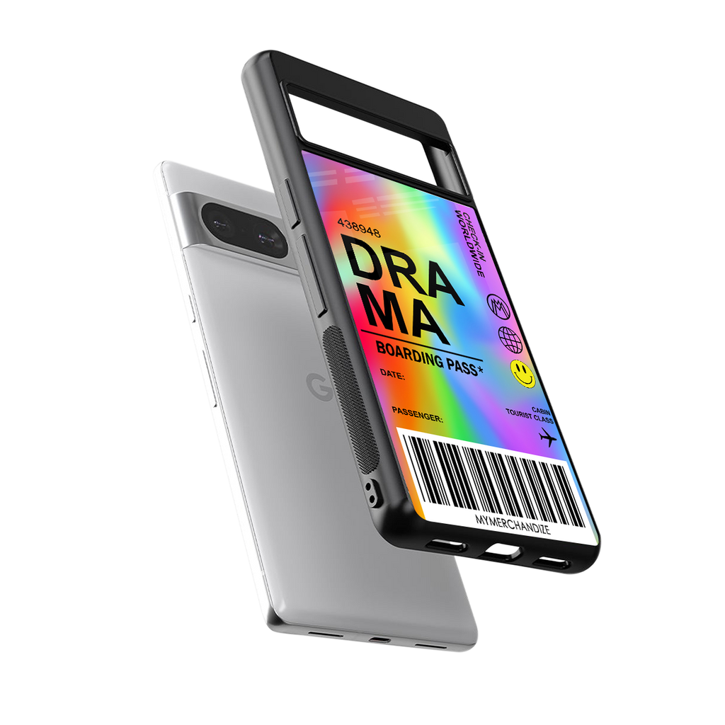 drama back phone cover | glass case for Google Pixel 8