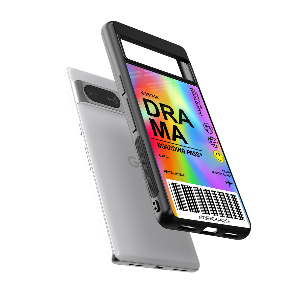 drama back phone cover | glass case for Google Pixel 8