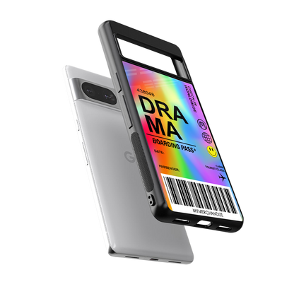 drama back phone cover | glass case for Google Pixel 8