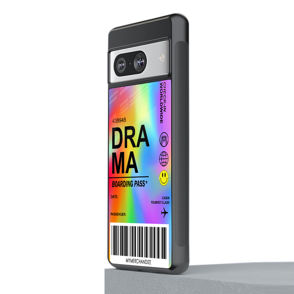 drama back phone cover | glass case for Google Pixel 8