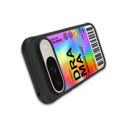 drama back phone cover | glass case for google pixel 9