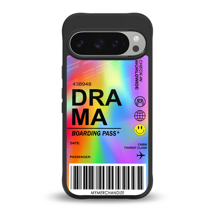 drama back phone cover | glass case for google pixel 9 pro