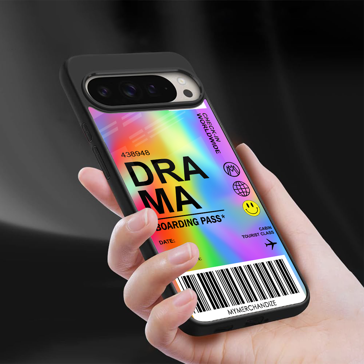 drama back phone cover | glass case for google pixel 9 pro