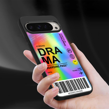 drama back phone cover | glass case for google pixel 9 pro xl