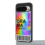 drama back phone cover | glass case for google pixel 9 pro