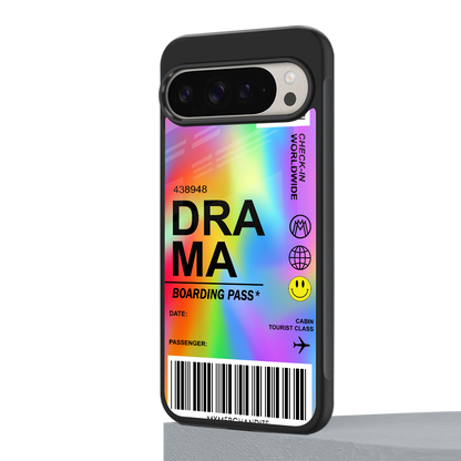 drama back phone cover | glass case for google pixel 9 pro xl