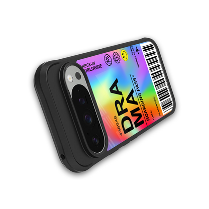 drama back phone cover | glass case for google pixel 9 pro