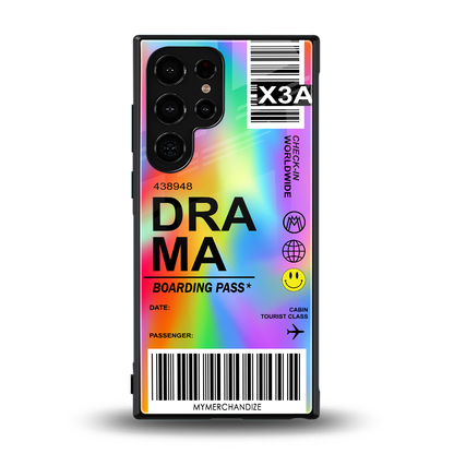 drama back phone cover | glass case for samsung galaxy s23 ultra