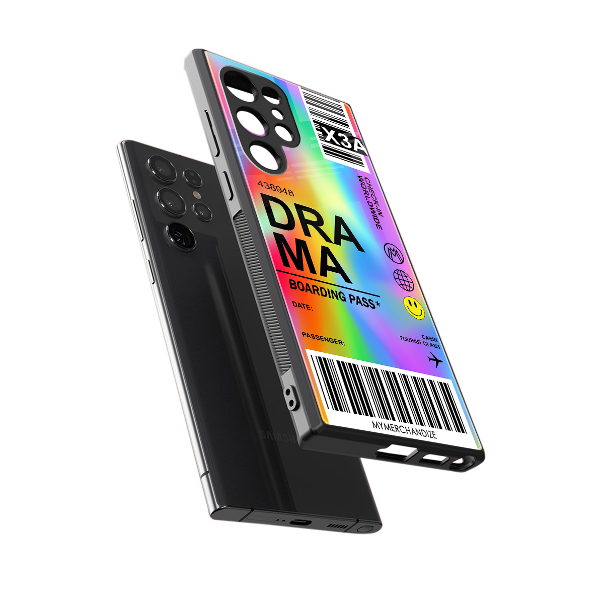 drama back phone cover | glass case for samsung galaxy s23 ultra