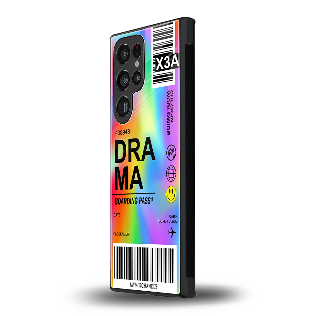 drama back phone cover | glass case for samsung galaxy s24 ultra