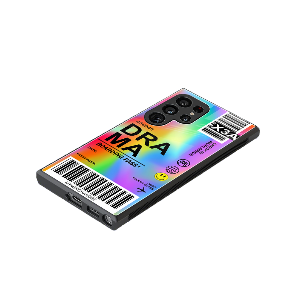drama back phone cover | glass case for samsung galaxy s24 ultra
