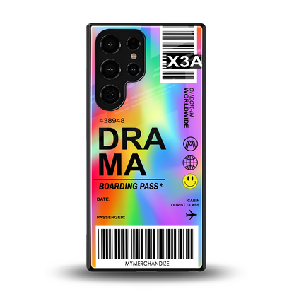 drama back phone cover | glass case for samsung galaxy s25 ultra