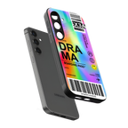 drama back phone cover | glass case for samsung galaxy s25