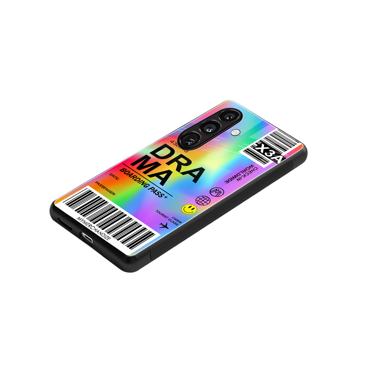drama back phone cover | glass case for samsung galaxy s24 plus