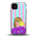 dramateacal girl back phone cover | glass case for iphone 14 plus