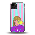 dramateacal girl back phone cover | glass case for iphone 15