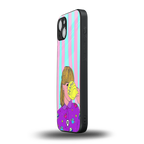 dramateacal girl back phone cover | glass case for iphone 15