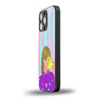 dramateacal girl back phone cover | glass case for iphone 16 pro max