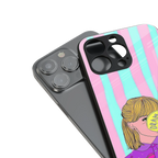 dramateacal girl back phone cover | glass case for iphone 16 pro max