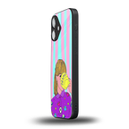 dramateacal girl back phone cover | glass case for iphone 16