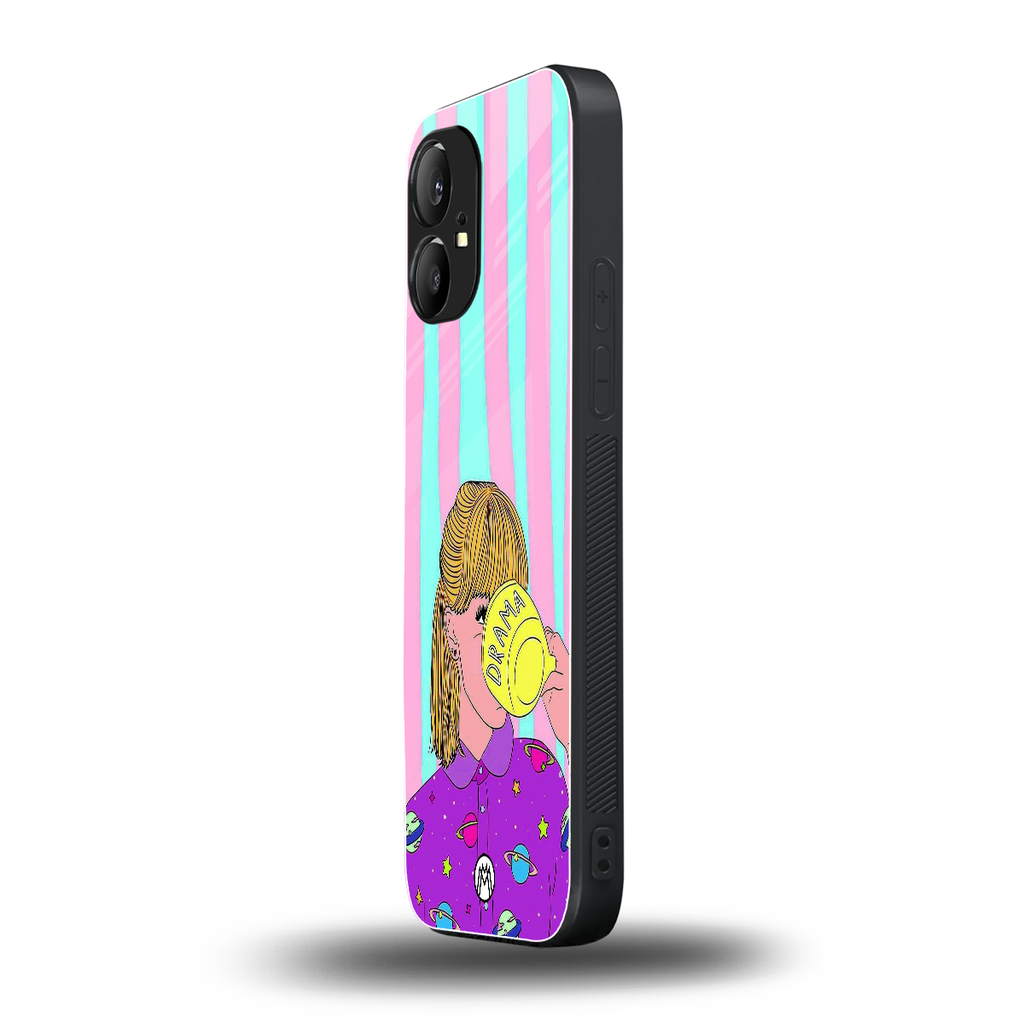 dramateacal girl back phone cover | glass case for nothing phone 1