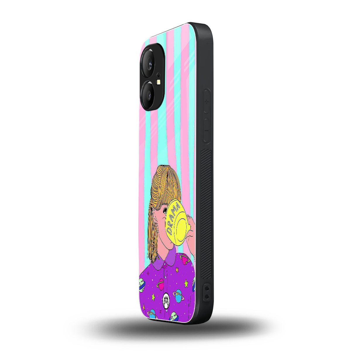 dramateacal girl back phone cover | glass case for nothing phone 1