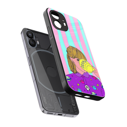 dramateacal girl back phone cover | glass case for nothing phone 2