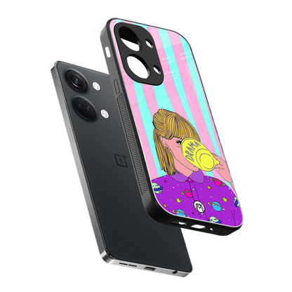 dramateacal girl back phone cover | glass case for oneplus nord 3