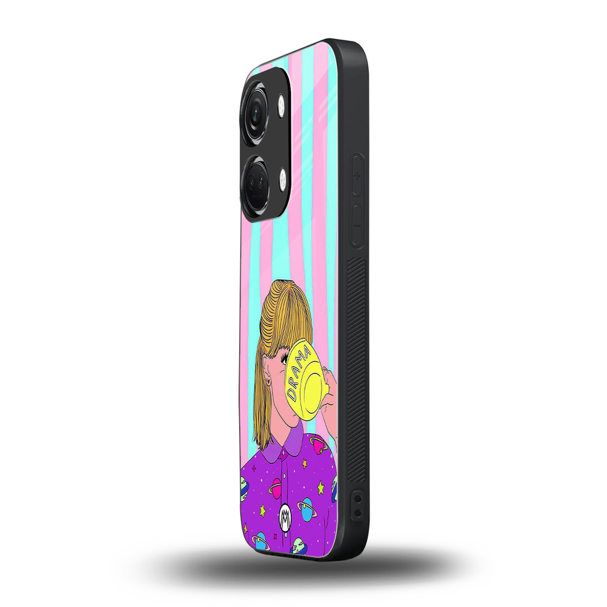 dramateacal girl back phone cover | glass case for oneplus nord 3