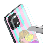 dramateacal girl back phone cover | glass case for oneplus nord 3