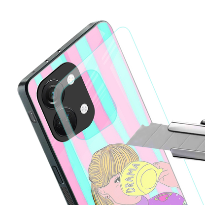 dramateacal girl back phone cover | glass case for oneplus nord 3