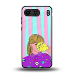 dramateacal girl back phone cover | glass case for oneplus nord 4