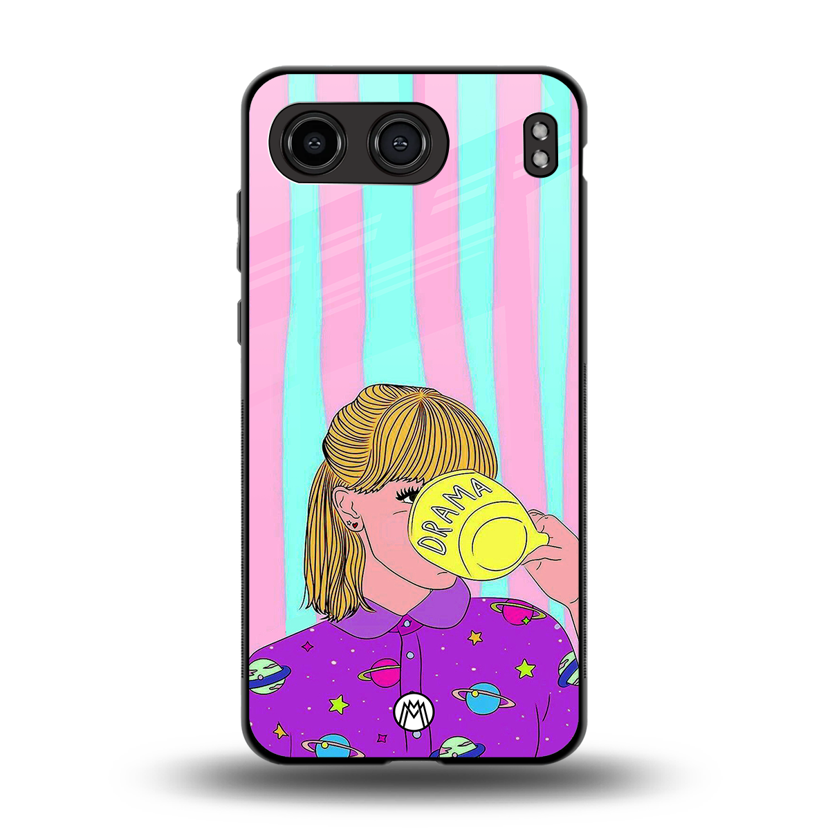 dramateacal girl back phone cover | glass case for oneplus nord 4