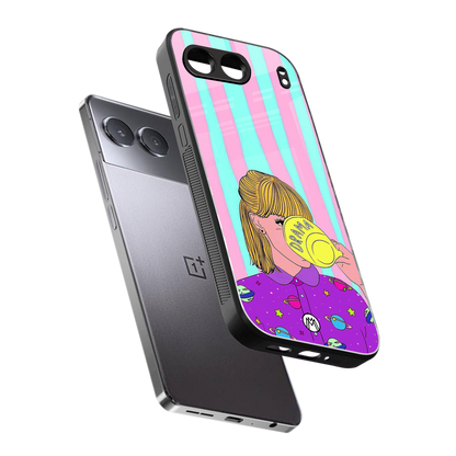 dramateacal girl back phone cover | glass case for oneplus nord 4