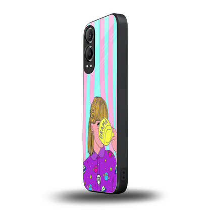 dramateacal girl back phone cover | glass case for oneplus nord ce 4 lite