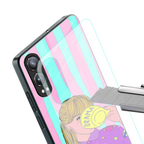 dramateacal girl back phone cover | glass case for oneplus nord ce 4 lite