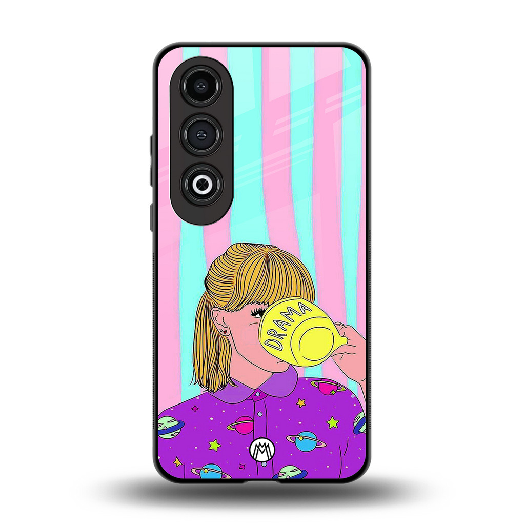 dramateacal girl back phone cover | glass case for oneplus nord ce 4