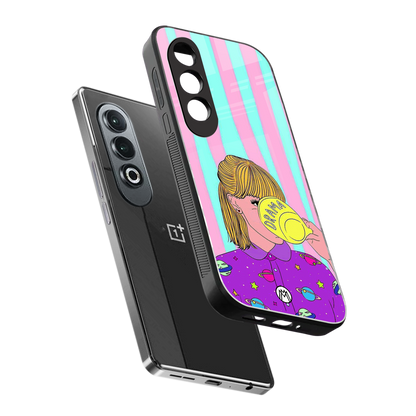 dramateacal girl back phone cover | glass case for oneplus nord ce 4