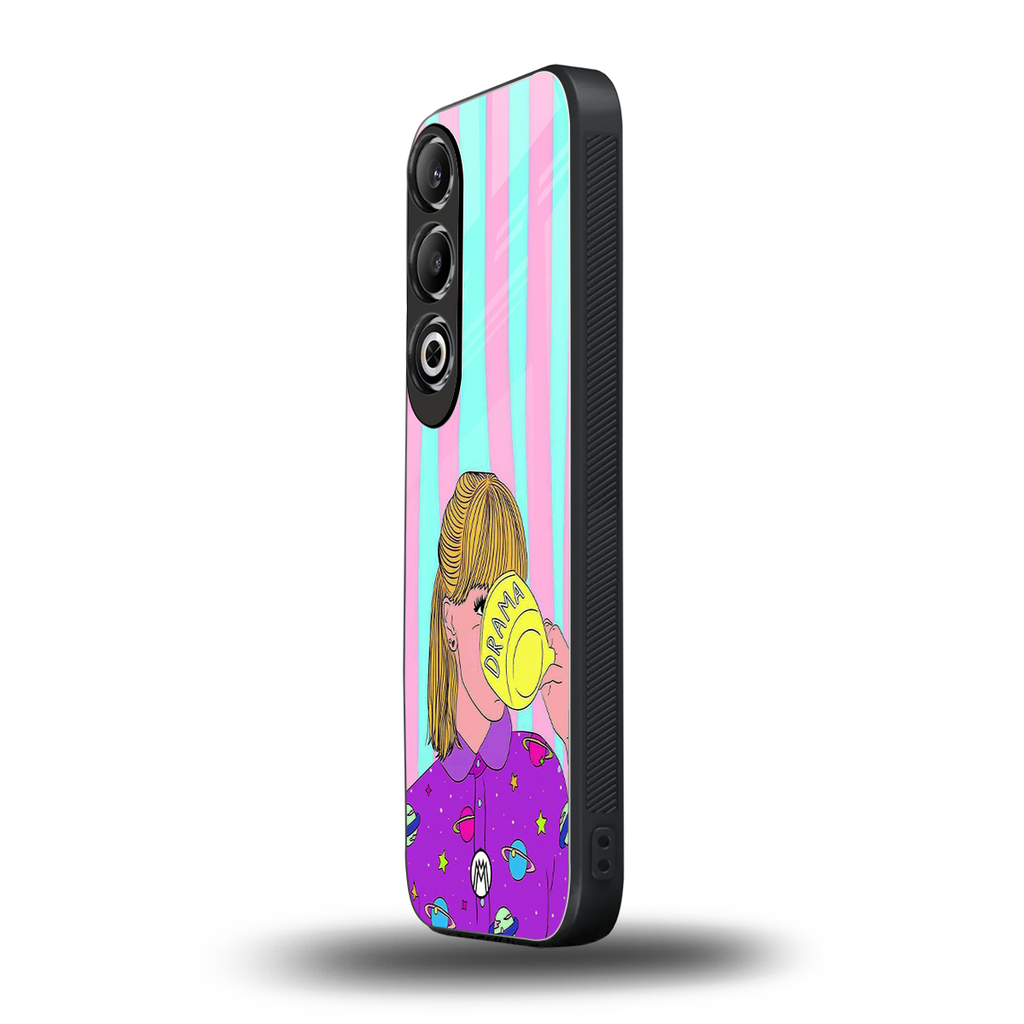 dramateacal girl back phone cover | glass case for oneplus nord ce 4