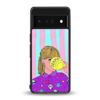 dramateacal girl back phone cover | glass case for google pixel 6 pro