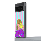 dramateacal girl back phone cover | glass case for google pixel 6 pro