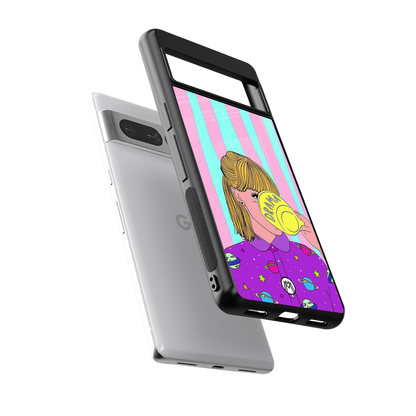 dramateacal girl back phone cover | glass case for google pixel 7 pro